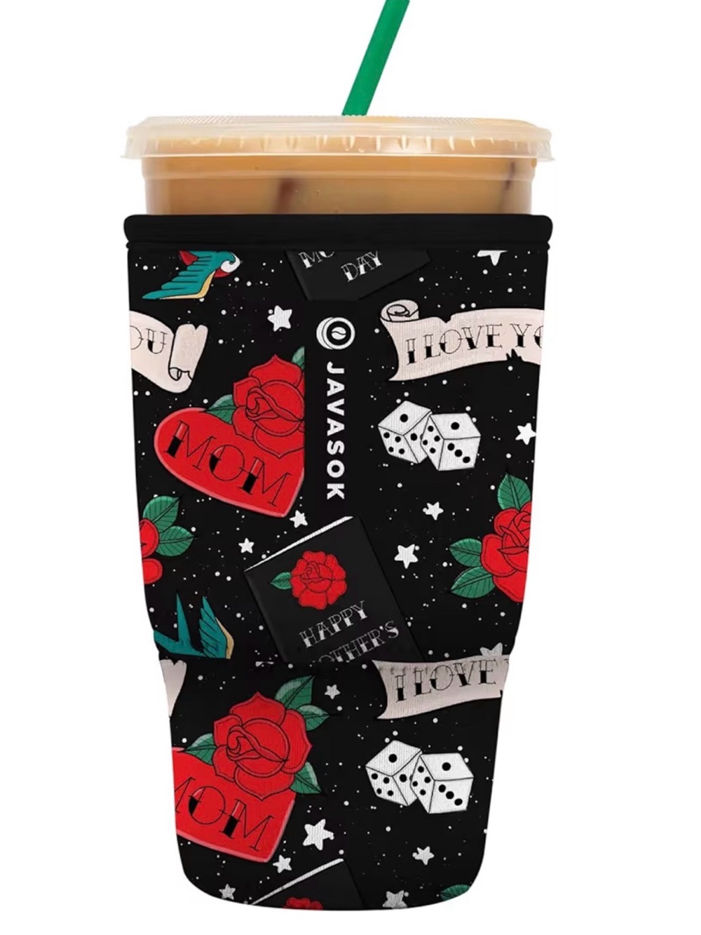 Sok It JavaSok Iced Coffee & Cold Soda Insulated Neoprene Cup Sleeve